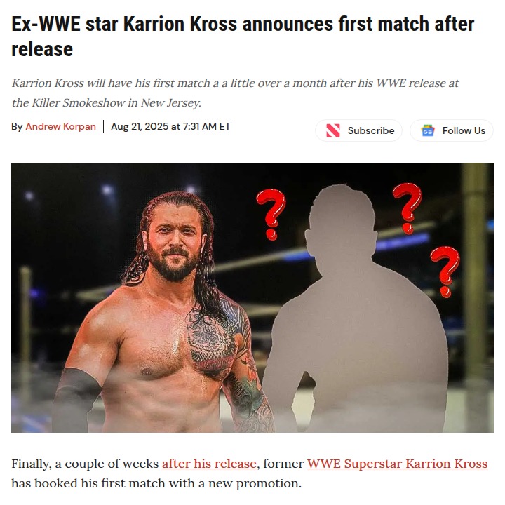 Karrion Kross vs. Holliday: No DQ Grudge Match!