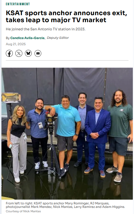 San Antonio says goodbye to Nick Mantas