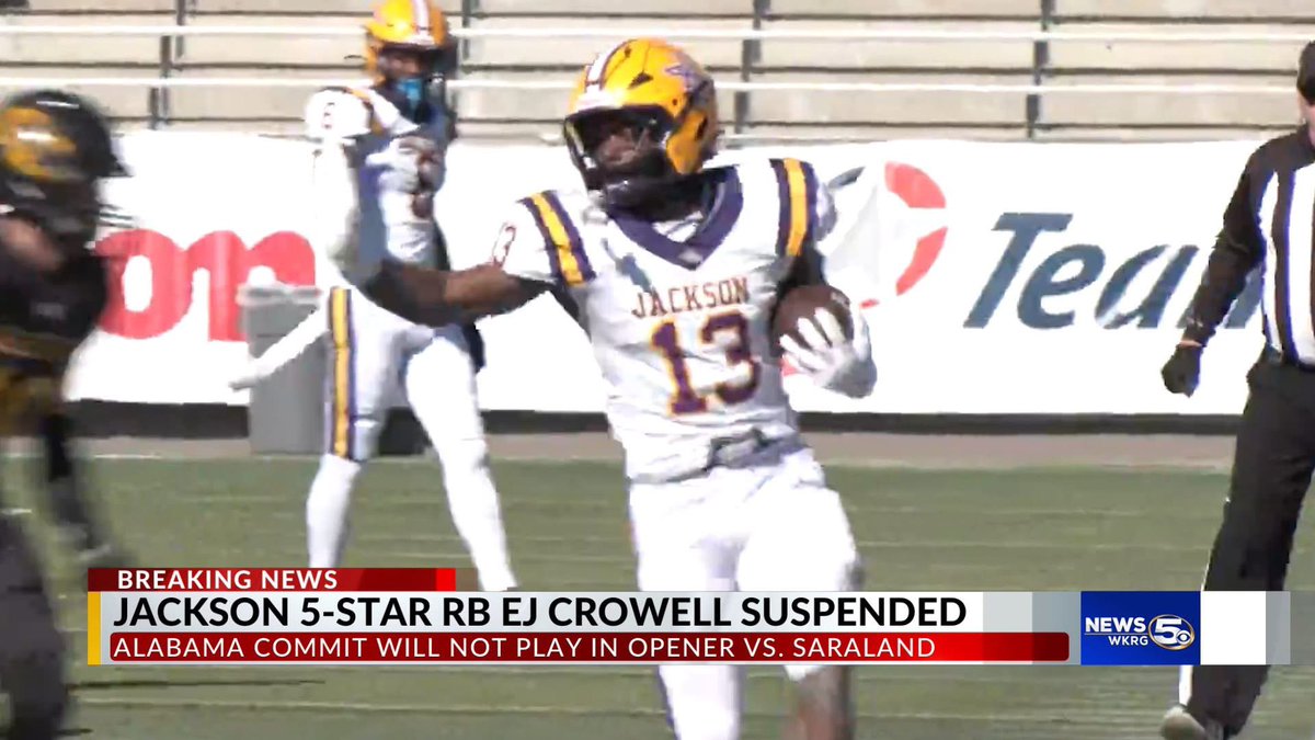 Alabama star RB benched over a borrowed car
