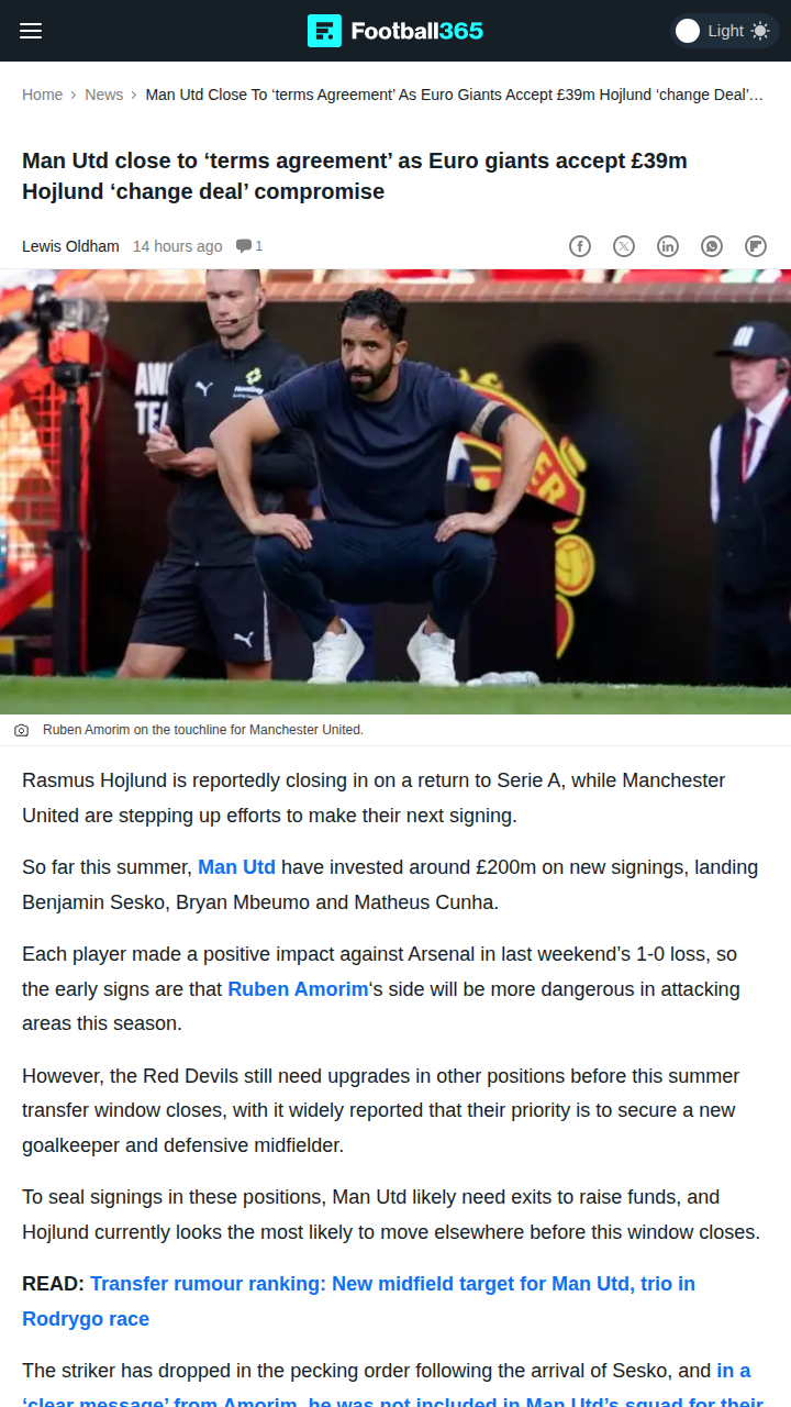 Red Devils & Napoli: Hojlund Saga Heats Up
