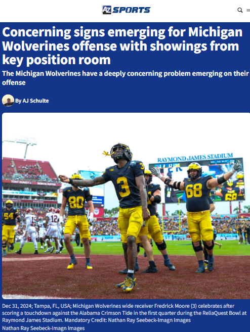 Michigan’s wide receiver woes could shake up 2025