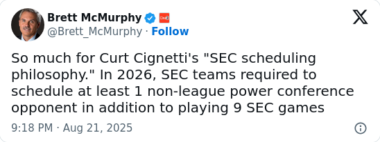 Did Curt Cignetti Just Troll the SEC Into Change?