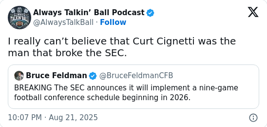 Did Curt Cignetti Just Troll the SEC Into Change?