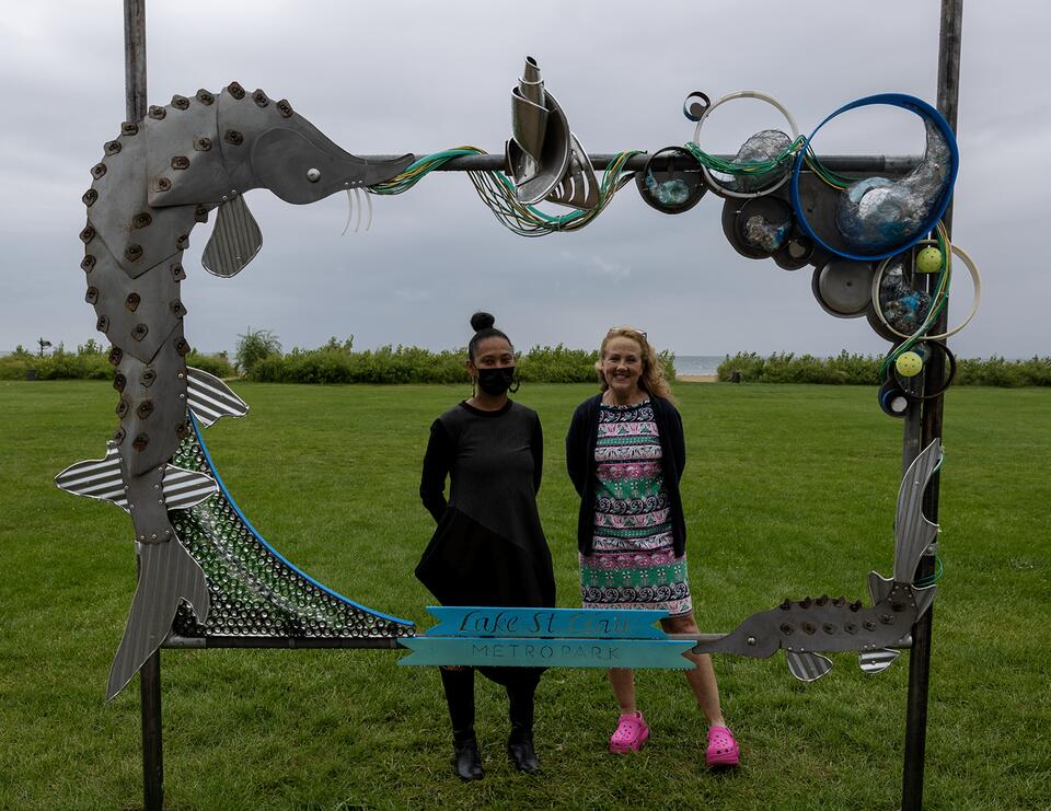 Detroit’s recycled art sparks lake sturgeon buzz