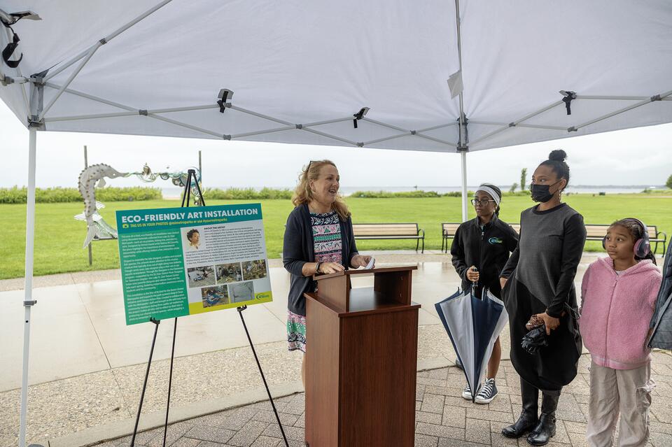 Detroit’s recycled art sparks lake sturgeon buzz