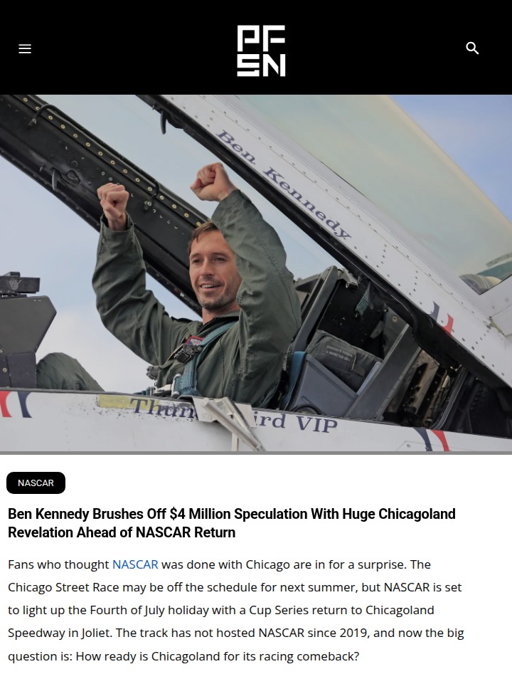 Chicagoland Speedway’s racing comeback is official