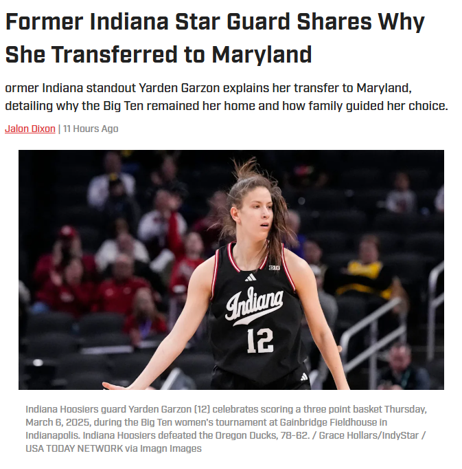 Why Yarden Garzon chose Maryland over everyone else