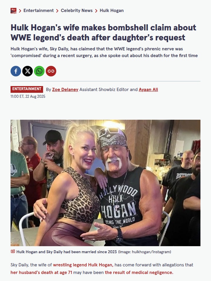 Hogan’s Last Days: Was There Medical Negligence?