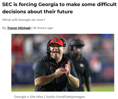 Georgia’s football schedule shake-up sparks debate