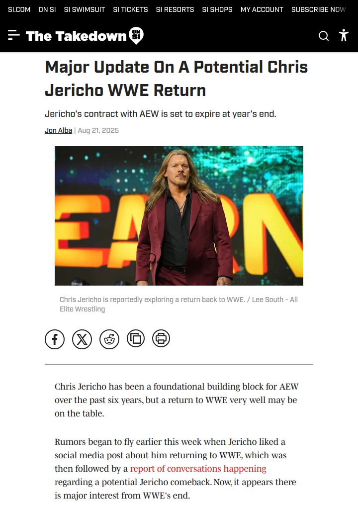Y2J WWE Comeback? Rumors Heating Up!