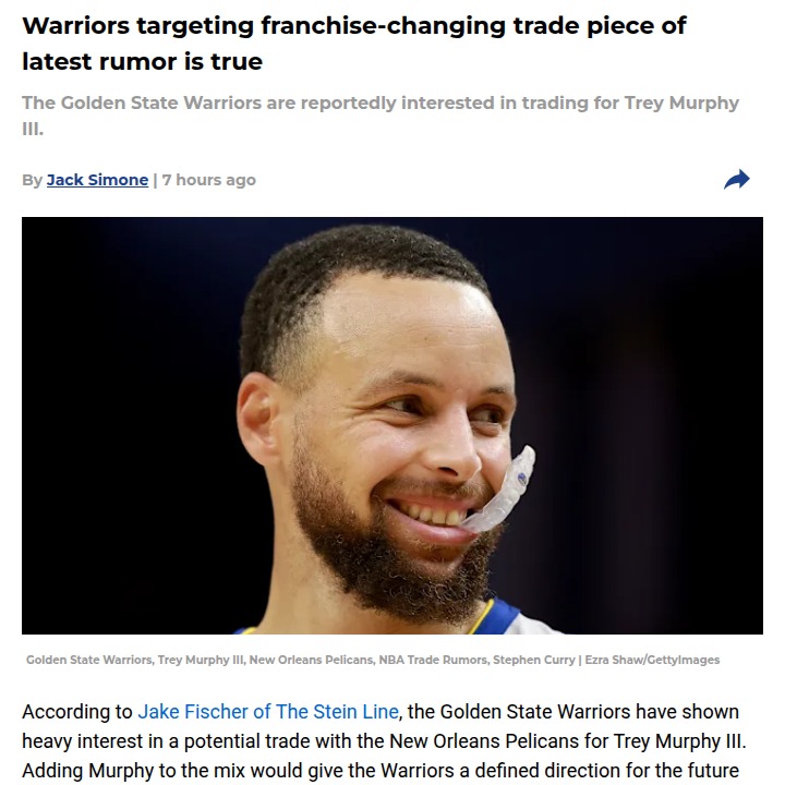 Could Trey Murphy III Be the Dubs’ Next Big Move?