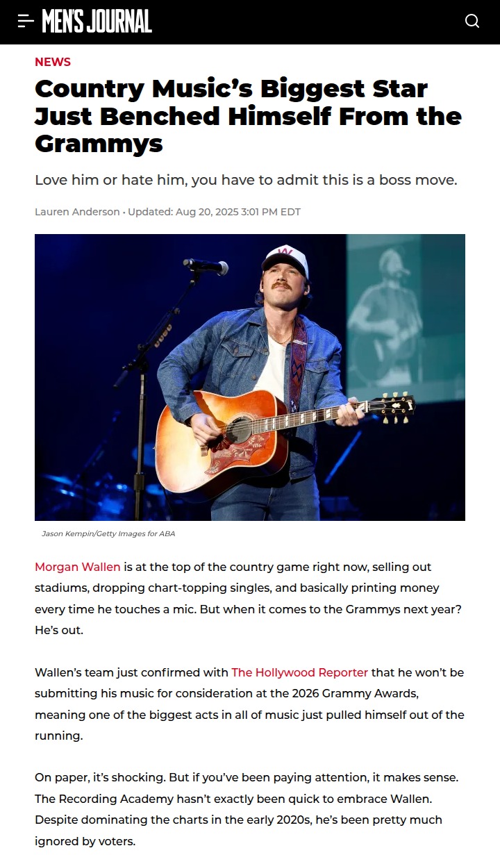 Morgan Wallen Snubs the Grammys?! 👀