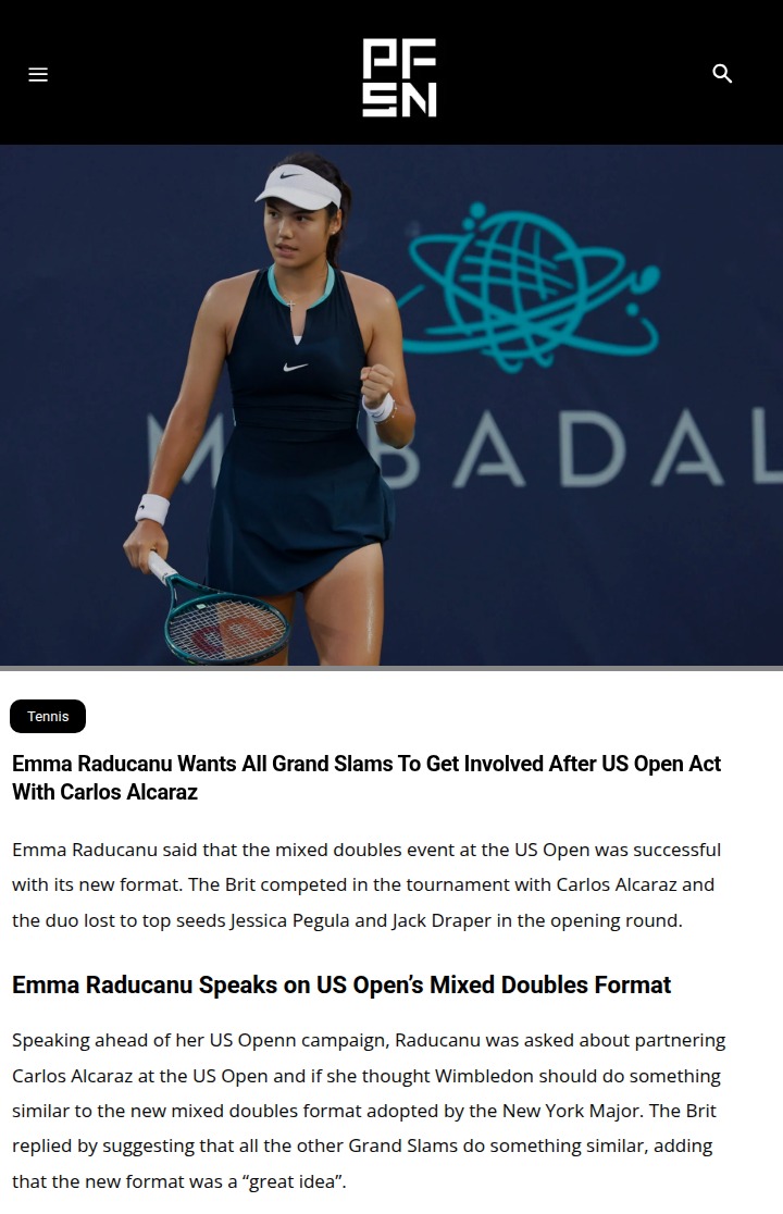 Raducanu & Alcaraz: Mixed Doubles Game-Changer?
