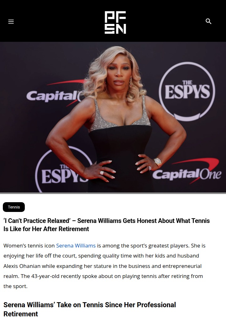 Serena Still Can’t Switch Off That GOAT Mentality