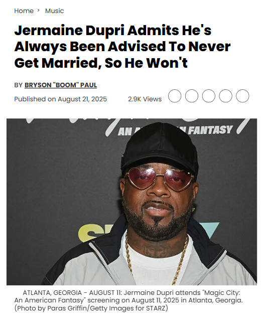 Jermaine Dupri Swears Off Marriage—Here’s Why