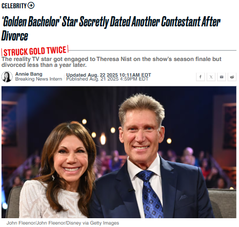 Golden Bachelor’s Secret Post-Divorce Romance