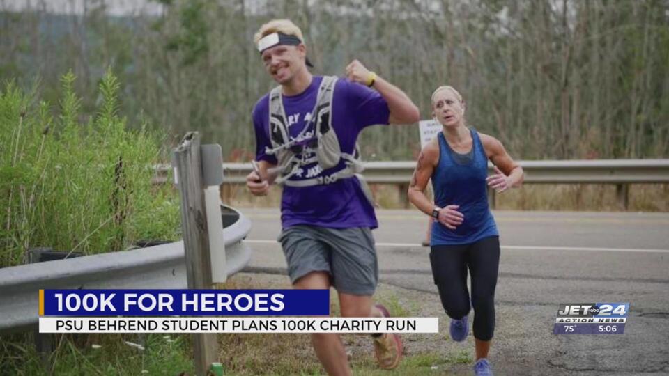 Penn State student’s 100K run for heroes