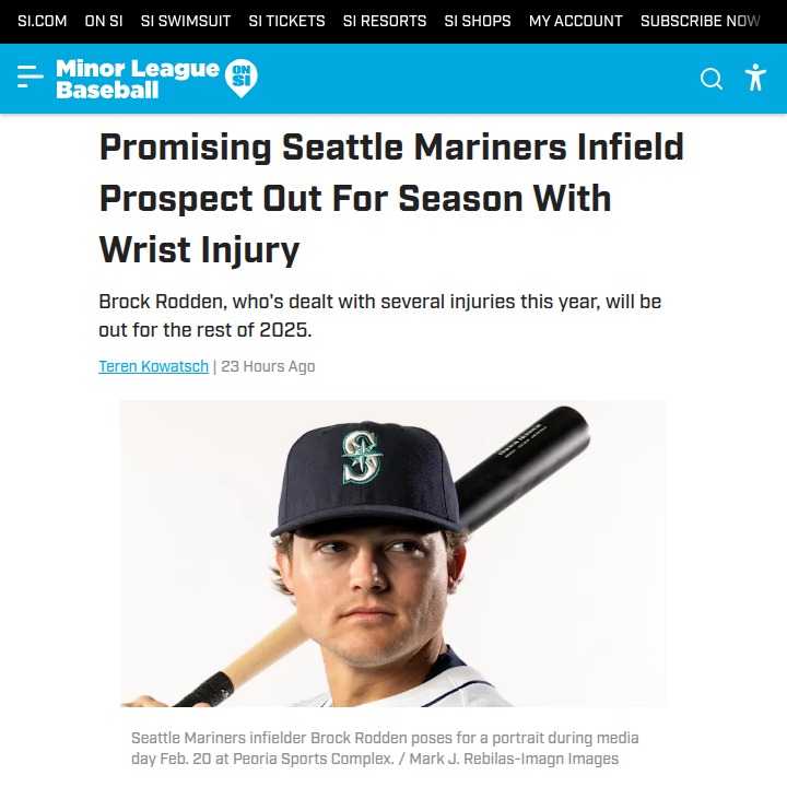Seattle’s rising star sidelined for season
