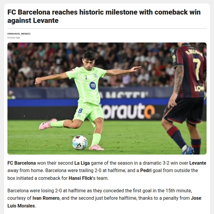 Barça’s Epic Comeback: Down 2-0, Still Victorious!