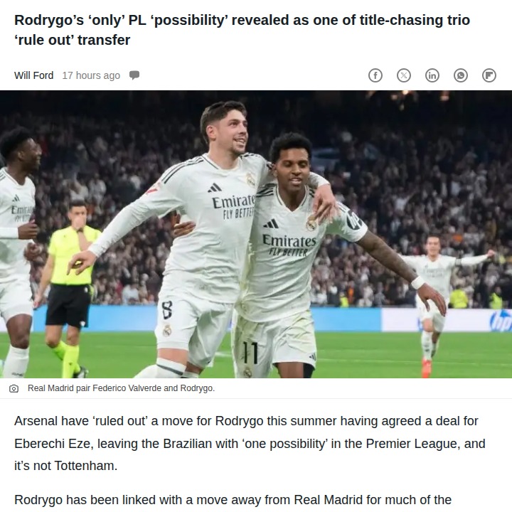 Is Rodrygo Anfield-Bound After Arsenal Snub?