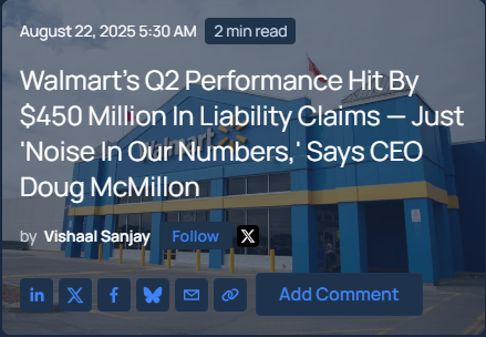 Walmart’s $450M Surprise Bill: What’s Up?