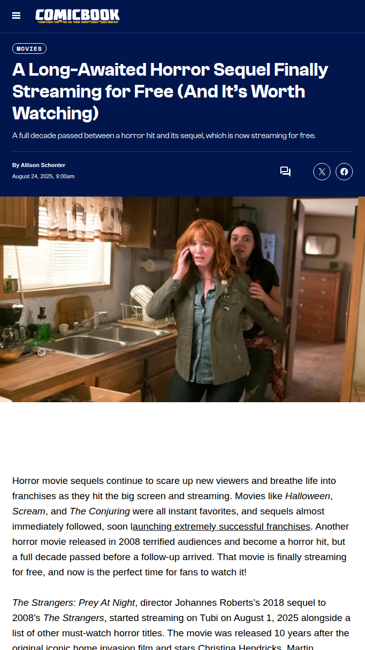 The Strangers Sequel Streaming Free! 👀