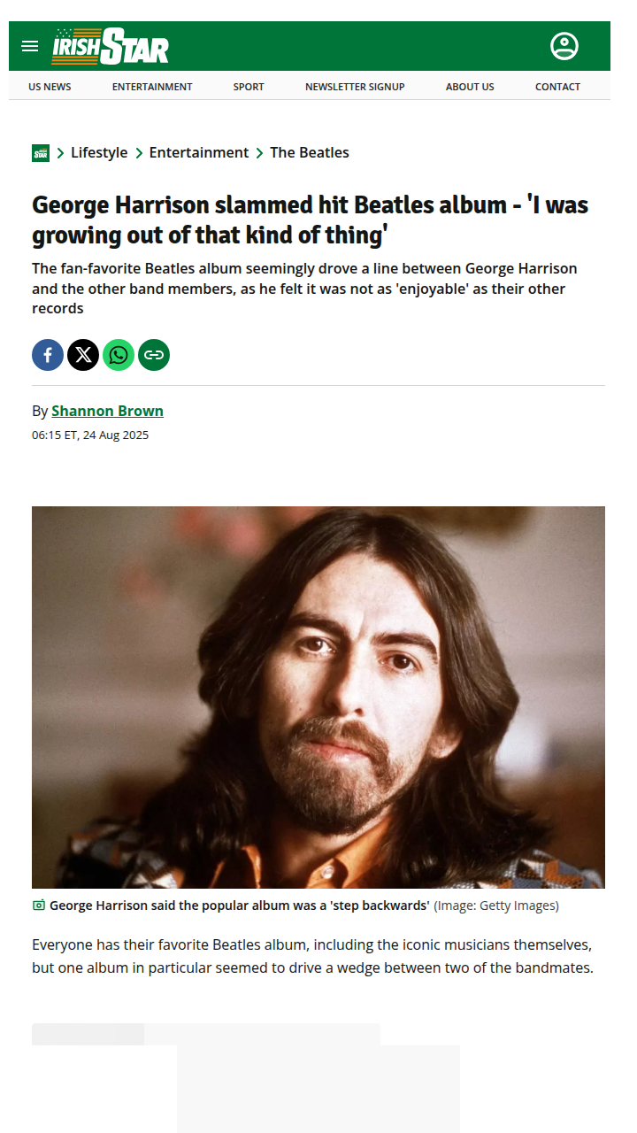 George vs Paul: Sgt. Pepper’s Drama 🎸