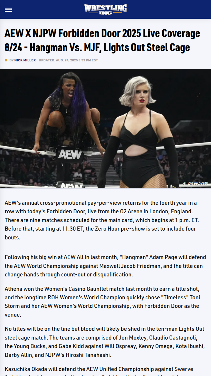 Hangman vs. MJF: Will the Door Slam Shut?