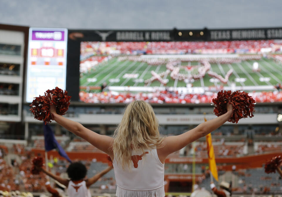Longhorns Cheerleader Goes Viral Pre-OSU Clash