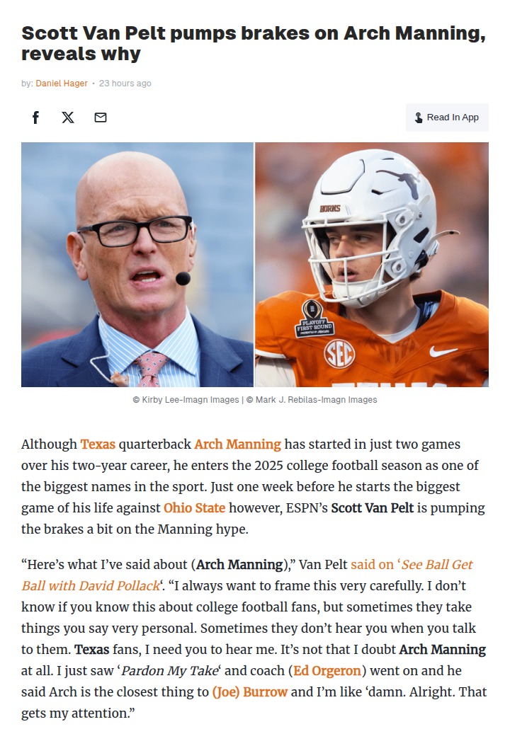 Is Arch Manning Really the Next Big Thing?