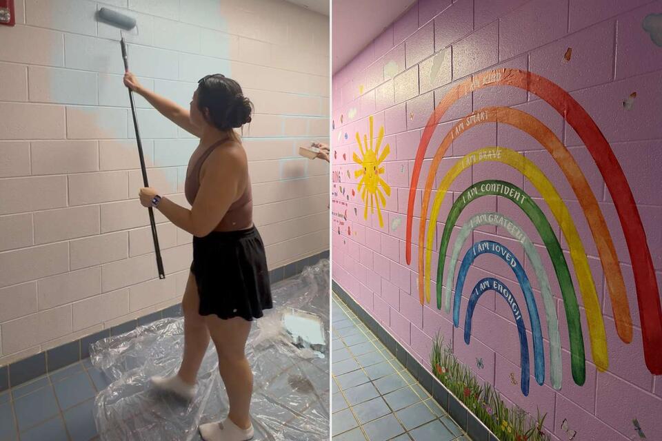 Pleasant Grove teachers brighten up school bathrooms