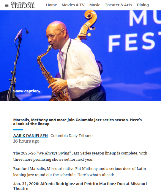 Jazz legends light up Columbia’s new season
