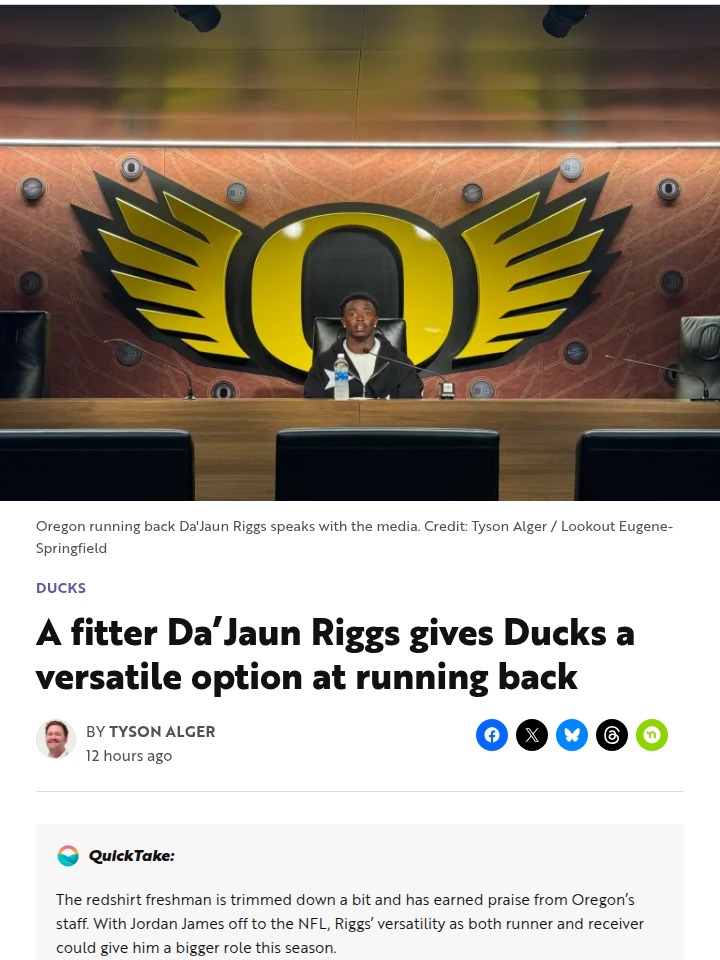 Dink Riggs: Ducks’ Secret Weapon for 2025?