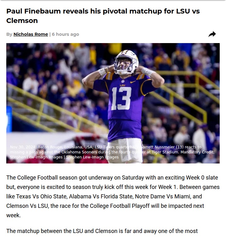 Can LSU’s O-Line Tame Clemson’s D-Line Beasts?