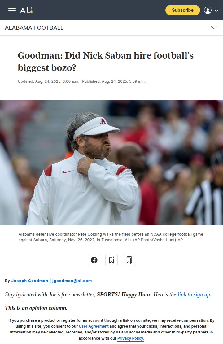 Did Saban Just Hire College Football’s Wild Card?