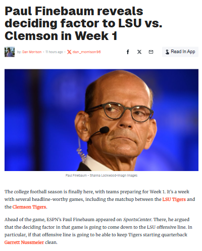 Can LSU’s O-Line Hold Off Clemson’s D-Beasts?