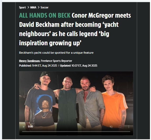 Notorious & Beckham: Yacht Neighbours Unite!