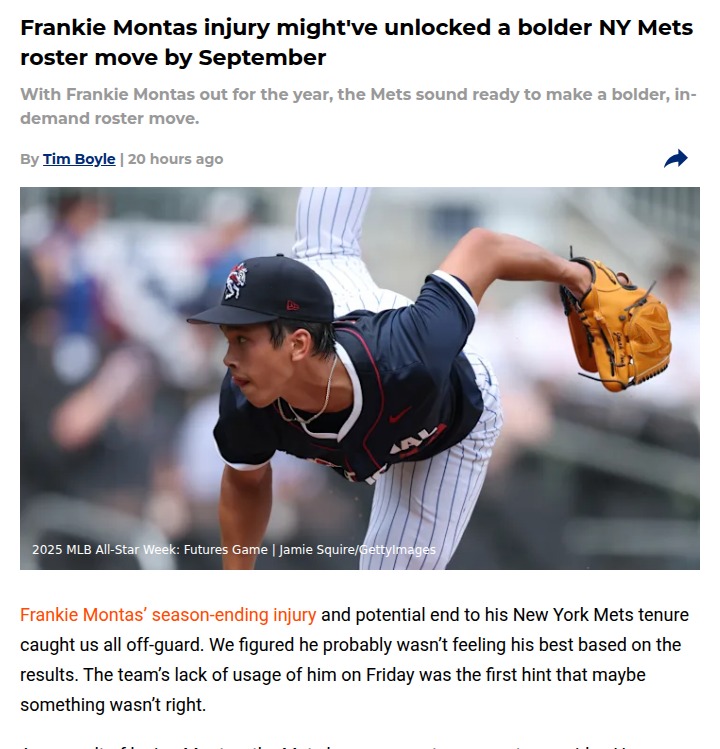 Mets fans buzzing: Could Jonah Tong be the next call-up?