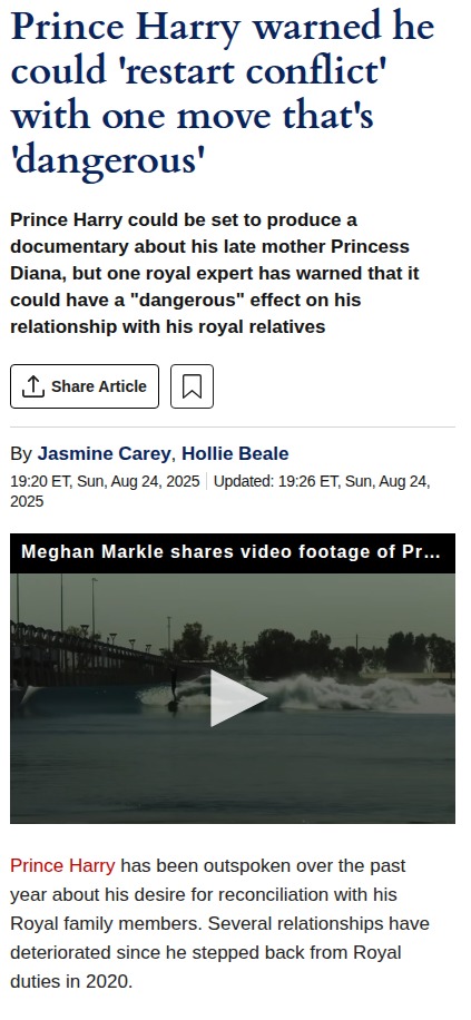 Harry & Meghan’s Diana Doc Shocker? 😳