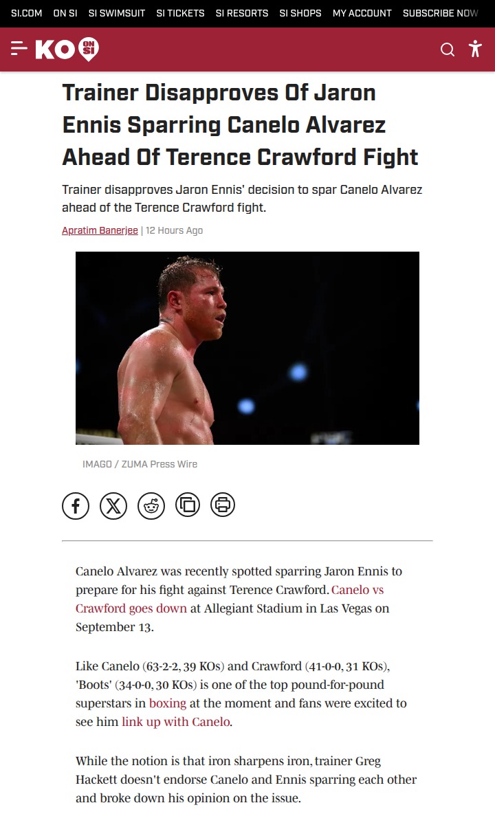 Should Boots Spar Canelo Before Bud Fight?
