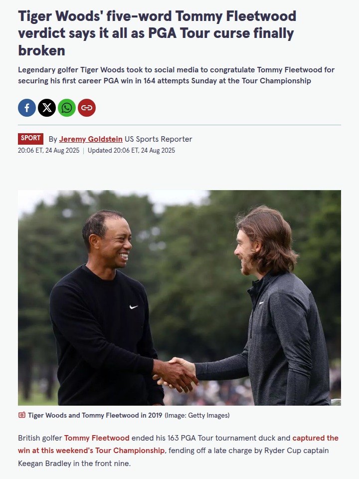 Fleetwood Ends Tour Championship Drought!