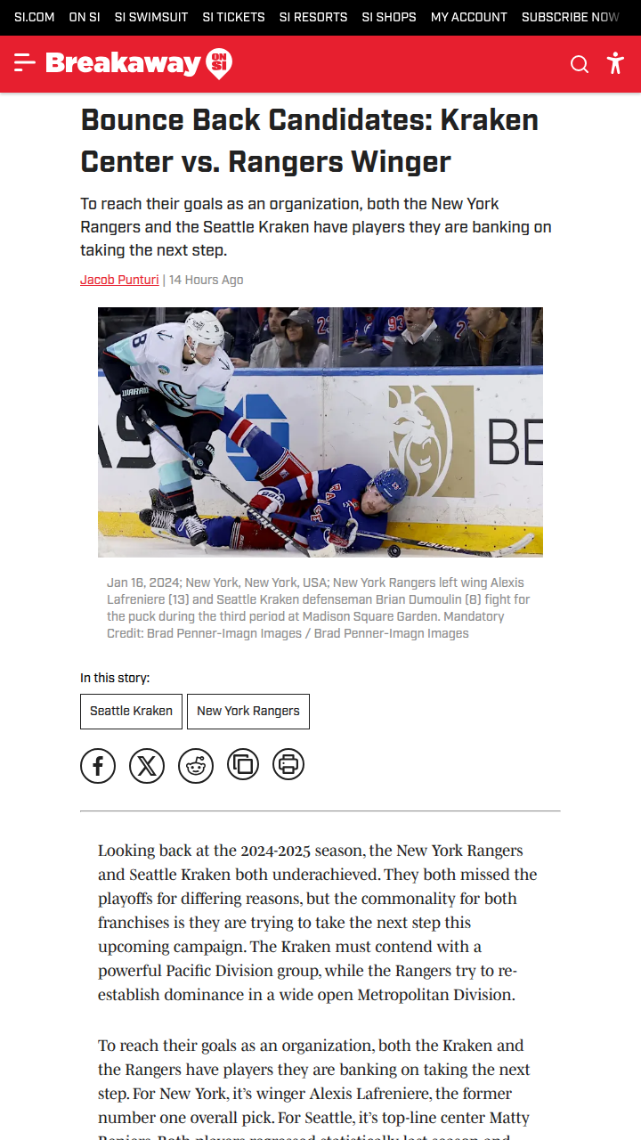 Beniers vs. Lafreniere: Who’s Primed for a Breakout?