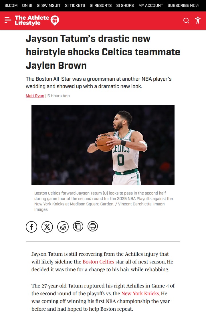 Tatum’s Bold Braids Stun Jaylen Brown