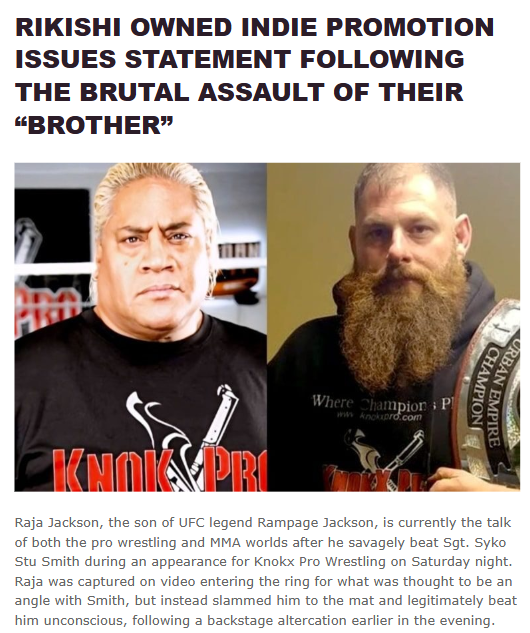 Raja Jackson’s Shocking Assault Rocks Knokx Pro