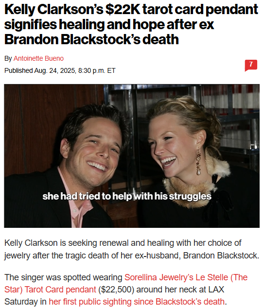 Kelly Clarkson’s Healing Tarot Pendant Story