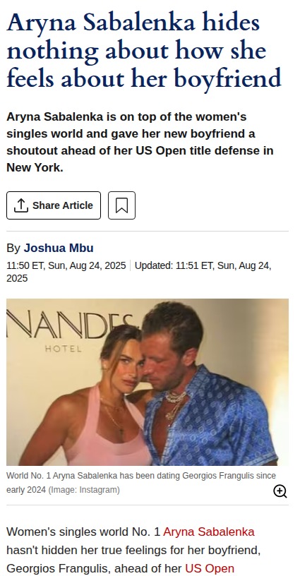 Sabalenka’s US Open Defense: Love & Pressure