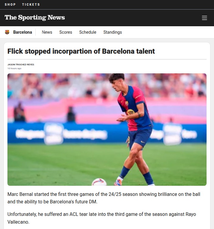Barça’s Bernal: Flick’s Long Game for Midfield Future