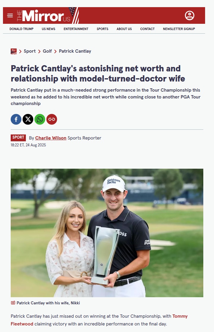 Fleetwood Edges Cantlay at Tour Championship