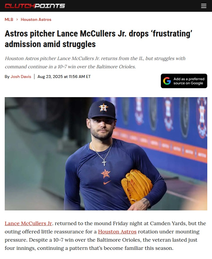Astros rotation woes: Can the offense keep bailing them out?