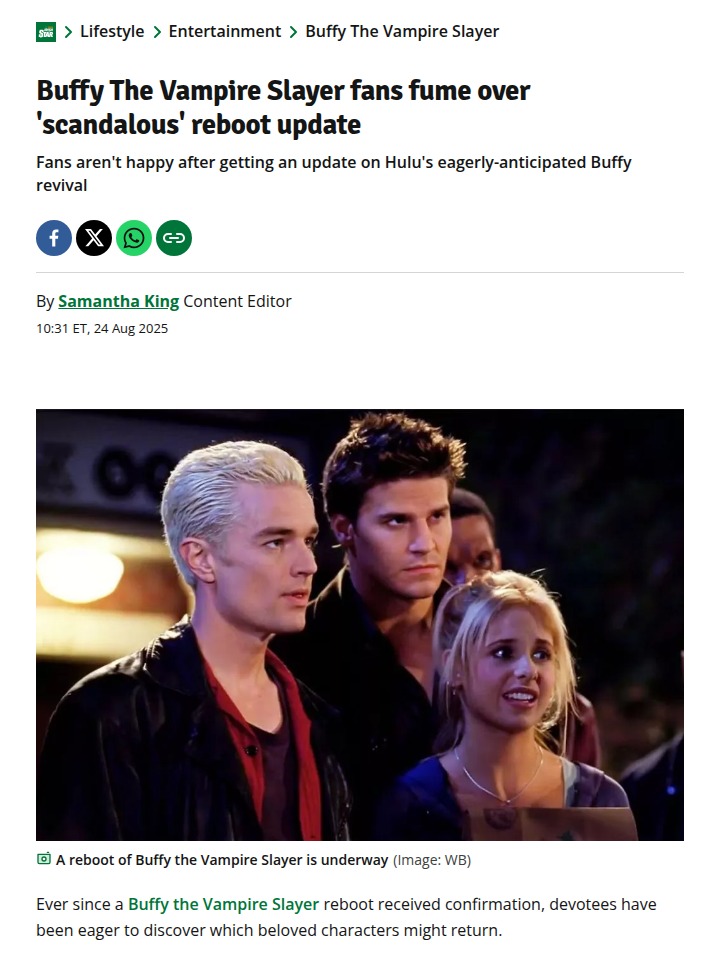 Cordelia Snubbed in Buffy Reboot?! 😱